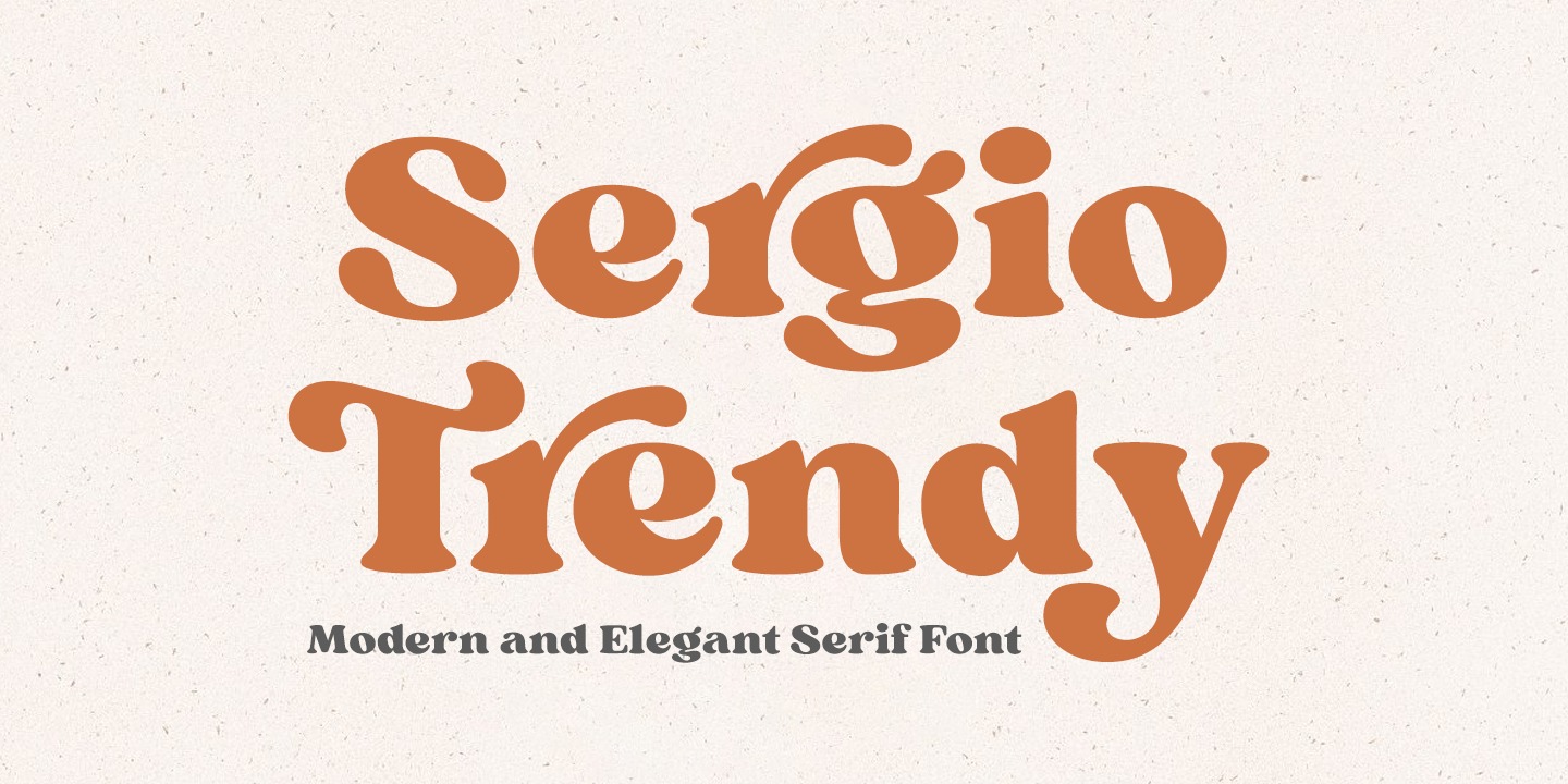 Example font Sergio Trendy #1